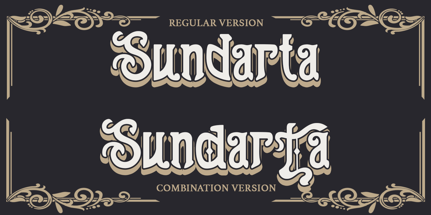 Пример шрифта Sundarta Regular